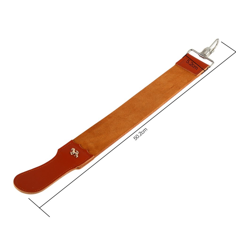 Genuine Leather Strop Strap Barber Straight Folding Knife Shave