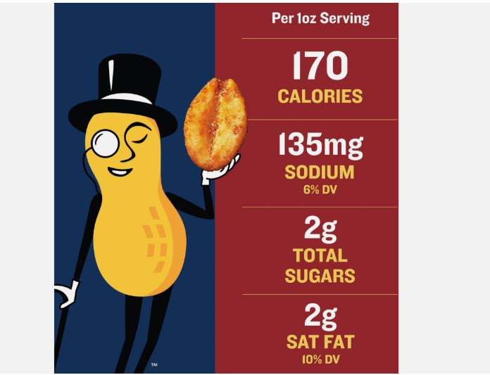 Planters Chipotle Peanuts (6 ct Pack, 6 oz Canisters)