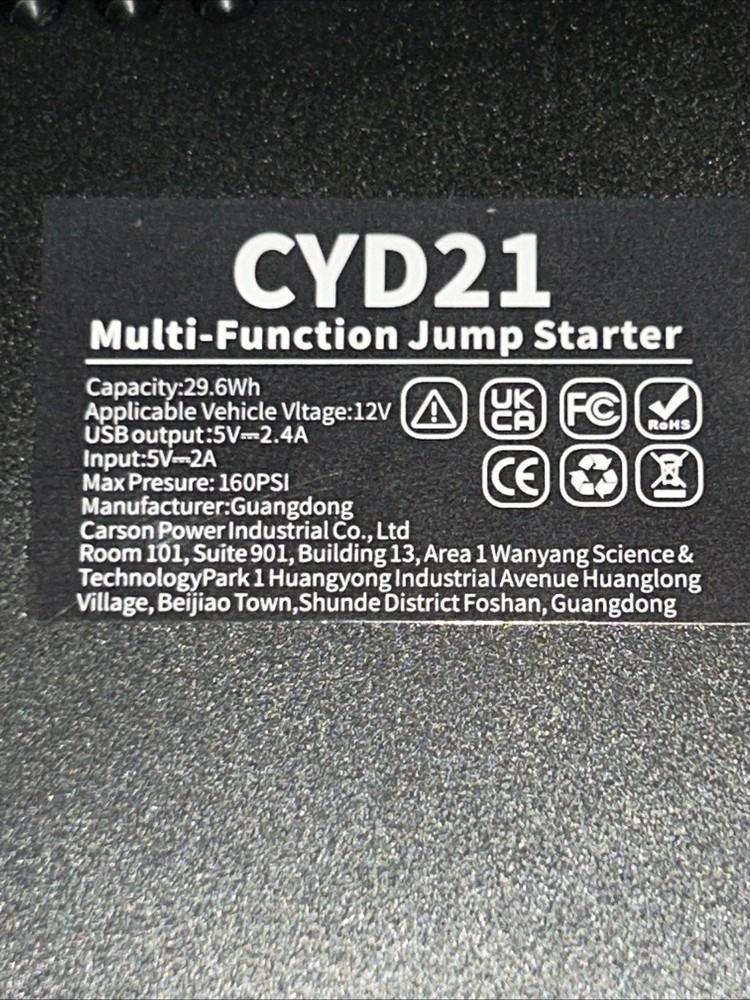 Multi-Function Vehicle Emergency Power Supply Car Battery Charger