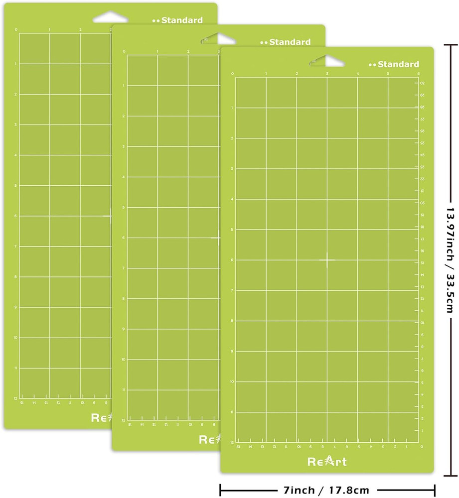 Standard Grip Adhesive Cutting Mat 6 X 12 Inch for Expression Machine - 3 Pack