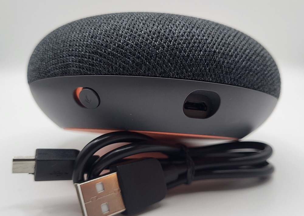 Google Home Mini Smart Speaker w/ Google Assistant Charcoal Color TESTED