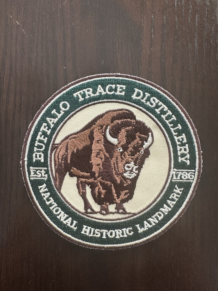 BUFFALO TRACE DISTILLERY BOURBON EMBROIDERED PATCH
