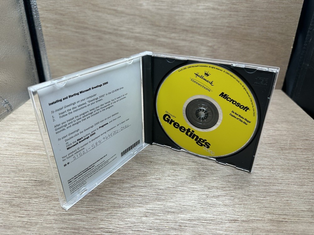 Microsoft Greetings 2000 CD Hallmark Connections Windows 95/98