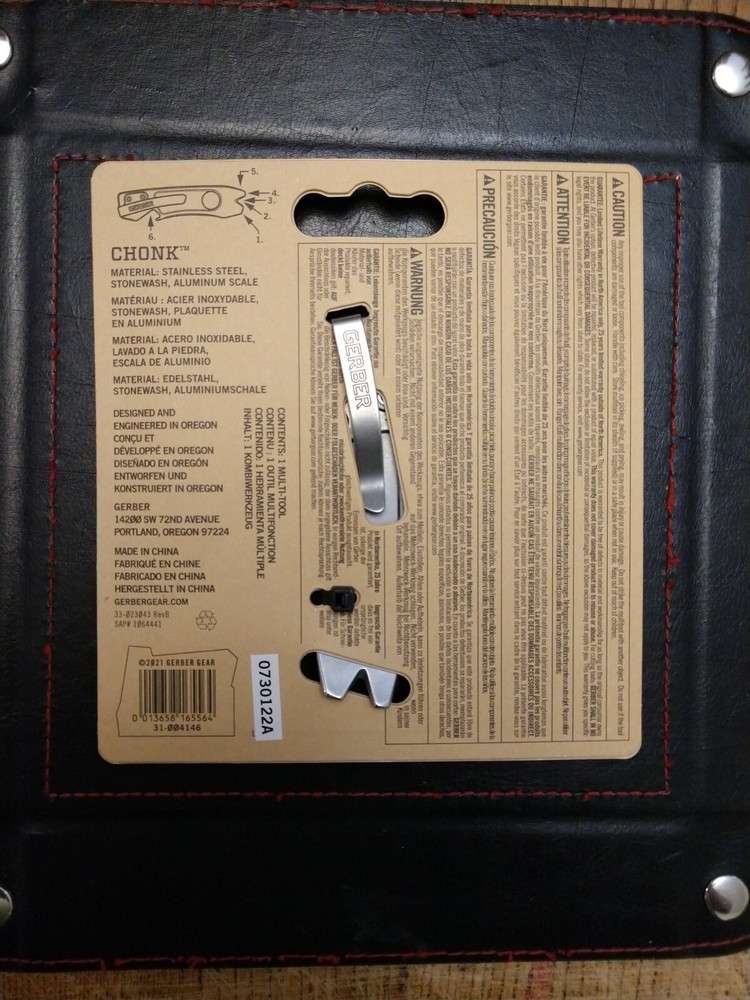 Gerber Chonk Multi-Tool Prybar 2 Screwdrivers Wire Stripper Nail Puller Bottle