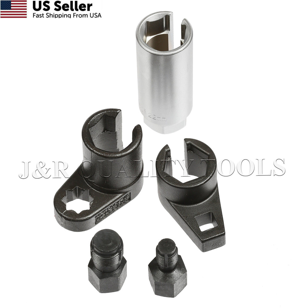 5Pc Set Oxygen Sensor Socket Wrench and Thread Chaser One Size