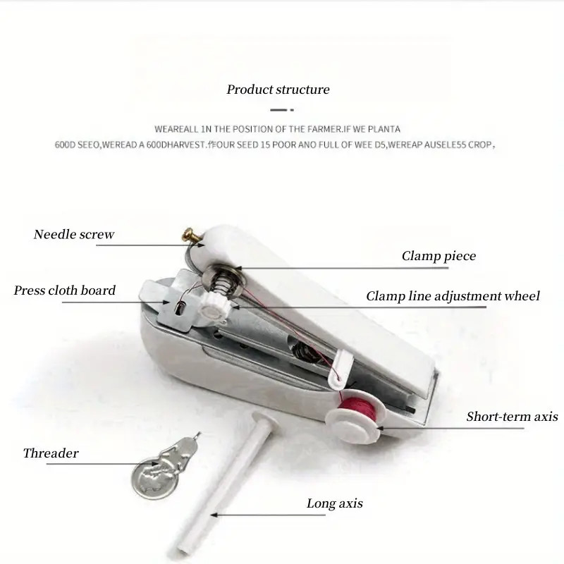 Multi-Functional Handheld Manual Sewing Machine Portable Mini Tailor Sewing Tool