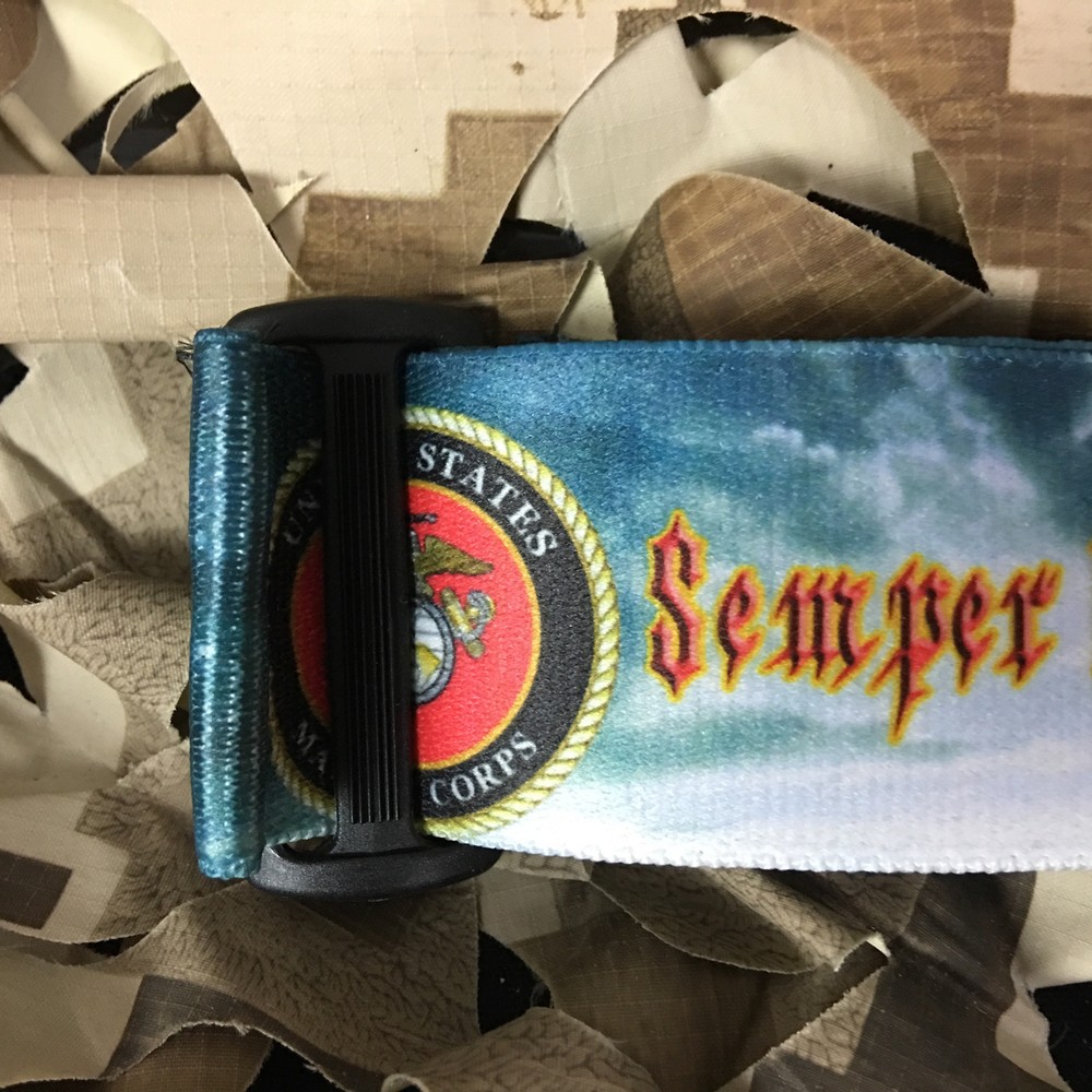 NEW KM Paintball Universal Mask Goggle Strap - 09 USMC Flag