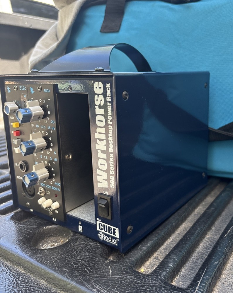 MINT API 512C Mic Pre + 550A Equalizer +Cube Radial Workhorse Desktop Power Rack