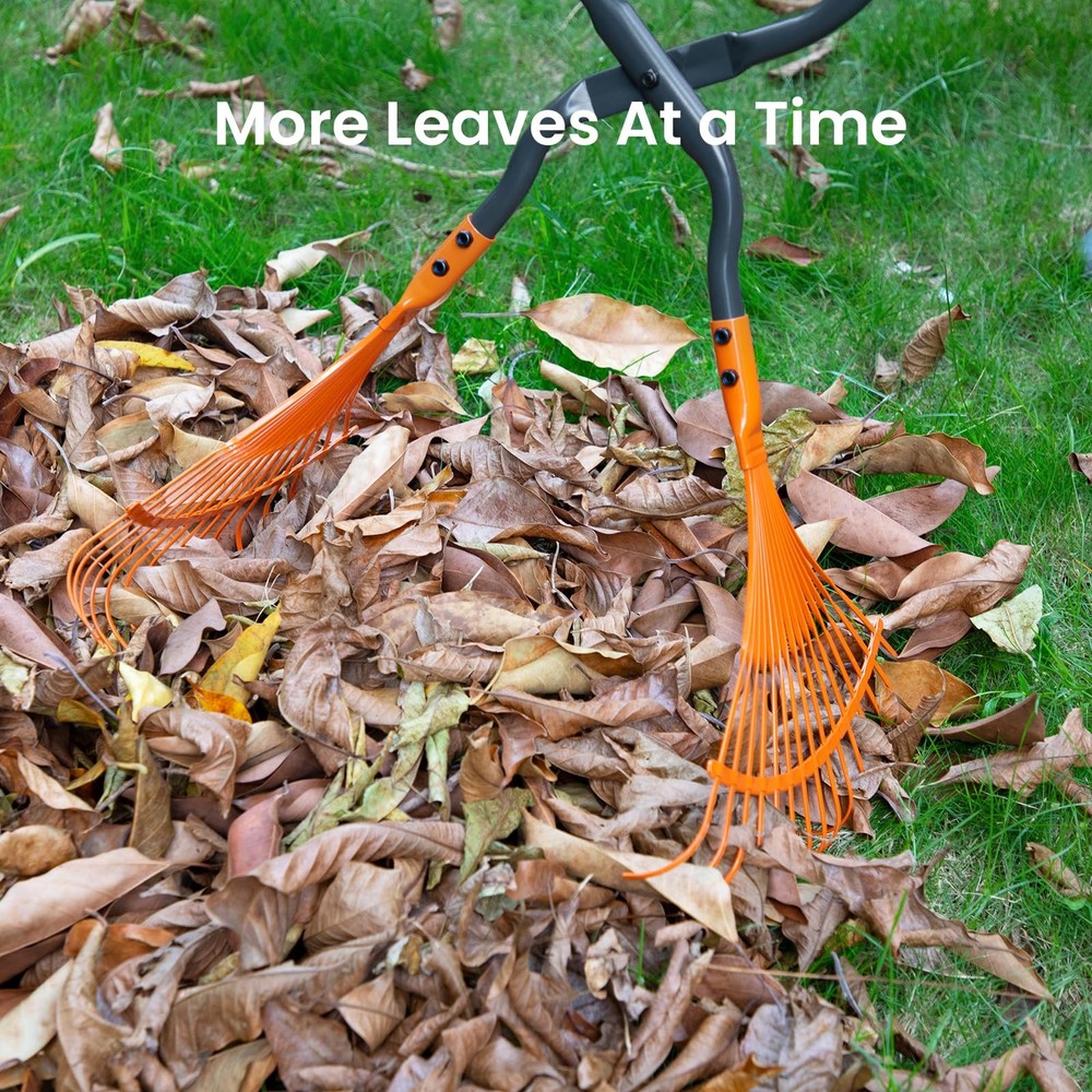Pathneer Leaf Grabbers for Yard Work, Leaf Picker Upper Grabber with Long Ste...