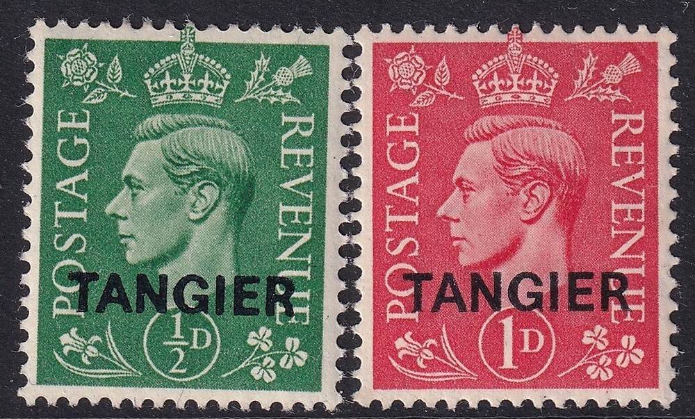 MOROCCO AGENCIES GVI SG251-252, complete set, Mounted MINT. Cat £24.
