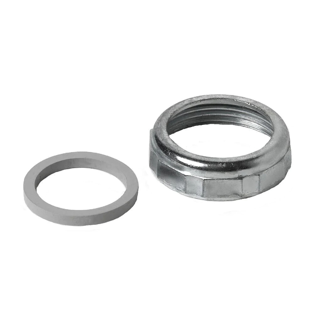 NEW Everbilt 1-1/4 in. Sink Drain Pipe Zinc Slip-Joint Nut with Rubber Reducing