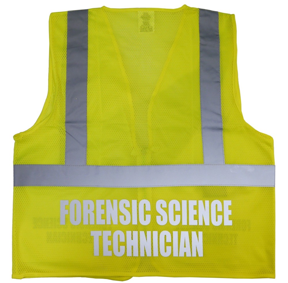 Forensic Science Technician safety vest with REFLECTIVE design, High Visibility