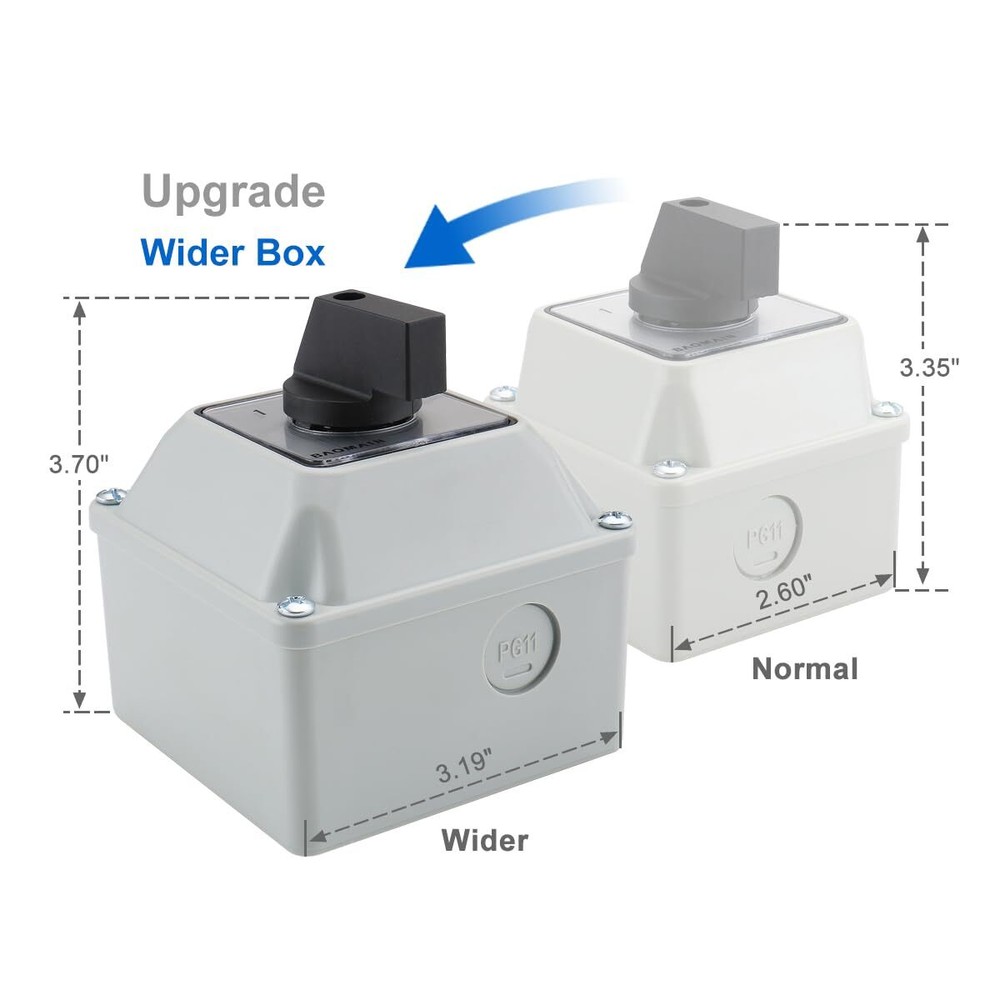 Universal Rotary Changeover Switch SZW26-20/D202.2D with Master Switch Exteri...