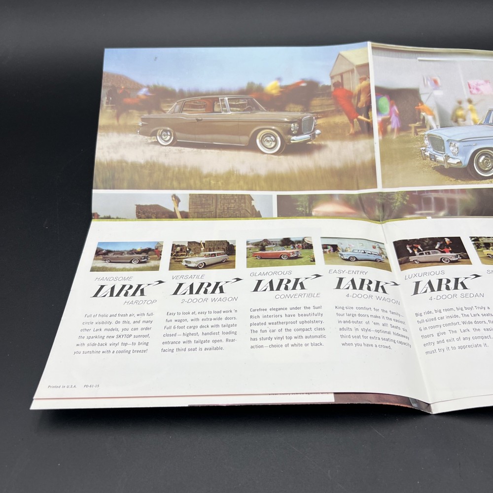 Vtg Original 1961 Studebaker Lark advertising brochure