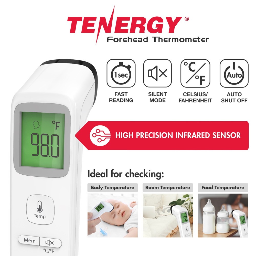 Tenergy Non-Contact Infrared Forehead Thermometer