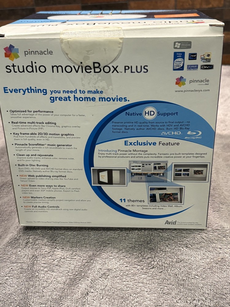 Pinnacle Studio MovieBox Plus USB Video Capture Open Box. Never used