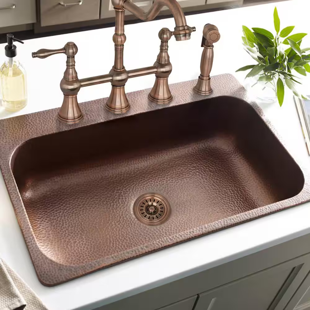 Antique Copper Garbage Disposal Stopper Kitchen Sink Drain