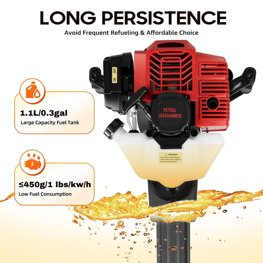 52CC 2Stroke Handheld Trencher Digger Machine Garden Tree Digger Digging Machine
