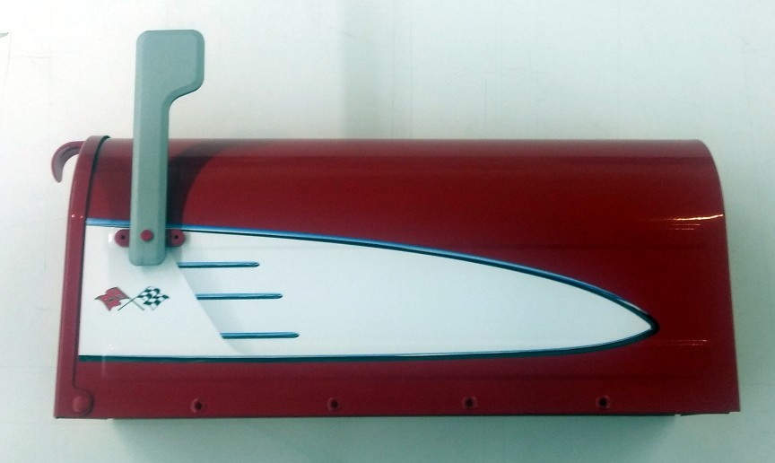 Corvette Mailbox sticker decal