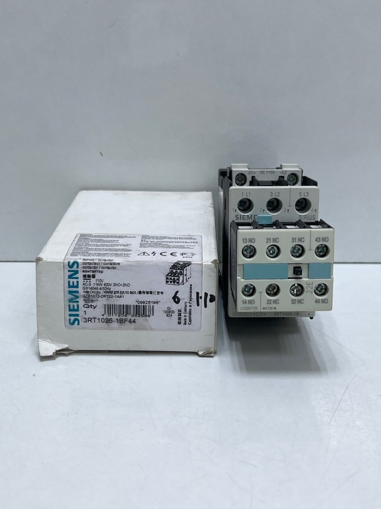 Siemens 3RT1026-1BF44 Contactor