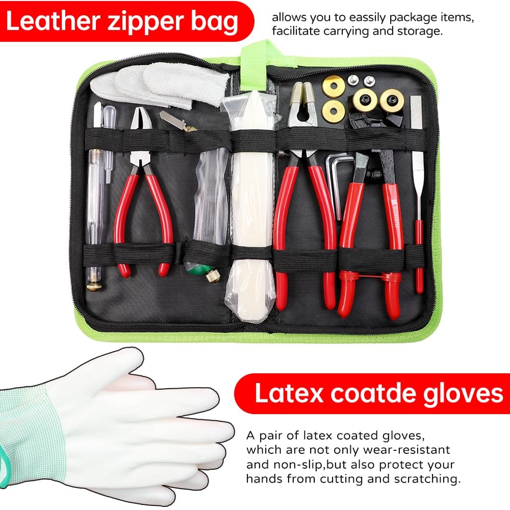 Professional 21Pcs Stained Glass Tool Kit，Heavy Kit