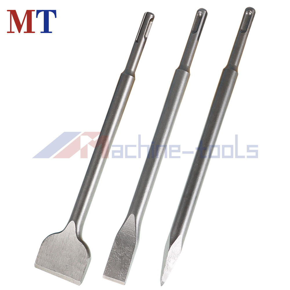 6 Pack SDS Plus Chisel Set Concrete Drill Bit Set Rotary Hammer Bits