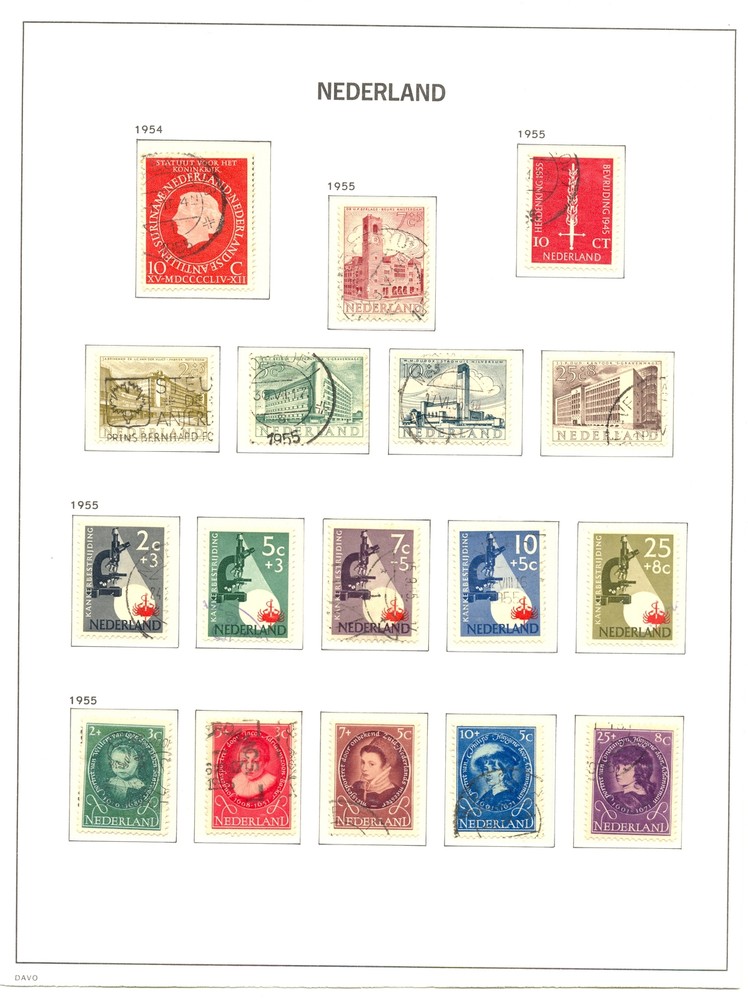 NETHERLANDS 1951/1960 -170 ST. USED - VF