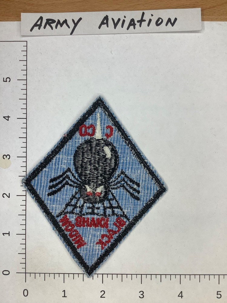 US ARMY C CO. 101 AHB BLACK WIDOW PATCH