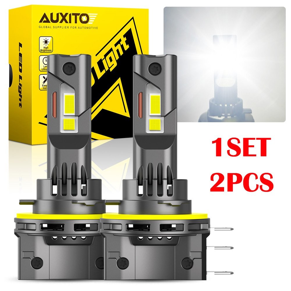 2-20PC AUXITO H15 COMBO LED HEADLIGHT BULBS KIT HIGH BEAM BRIGHT WHITE 6500K E15