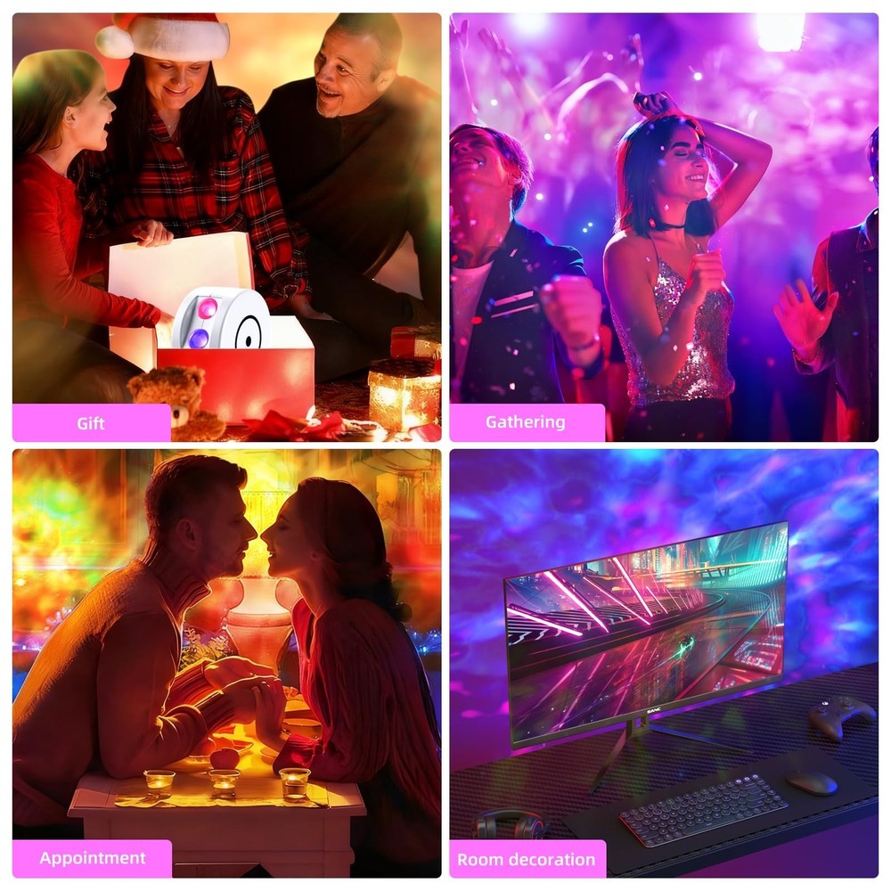 Galaxy Projector for Bedroom, Nebula Galaxy Night Light Projector with Timer ...