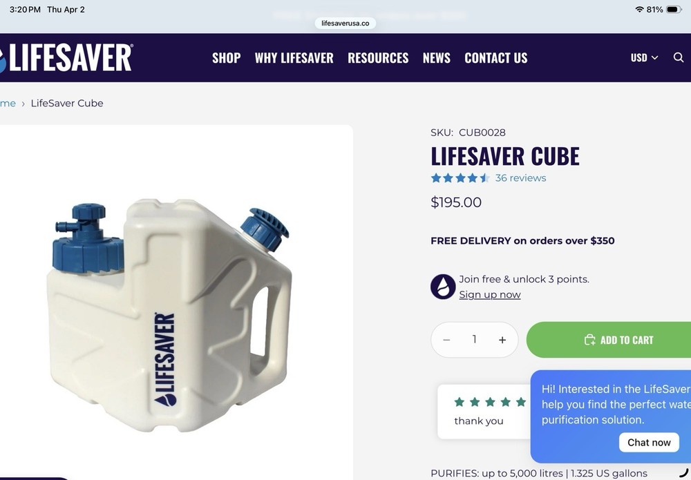 Lifesaver Cube - Bought And Never Used