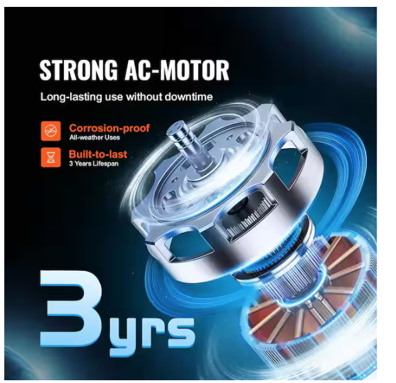 Inline Duct Fan 8" 750CFM with Variable Speed Controller Quiet AC-motor Vent Fan