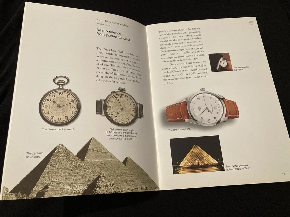 Oris Watch Catalogue 2001