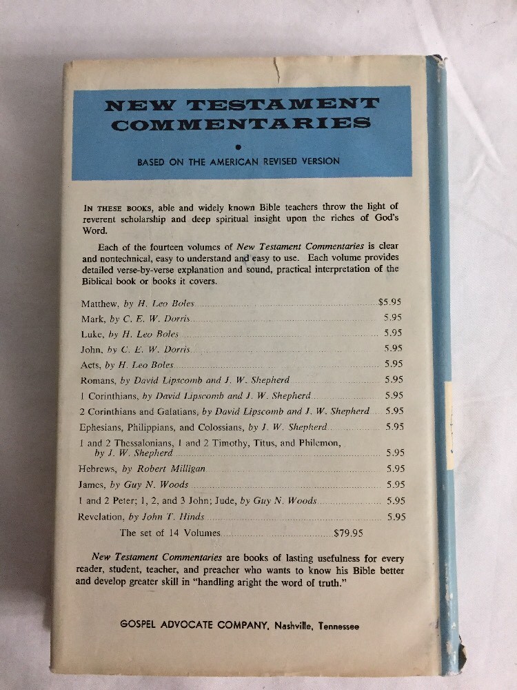 First Corinthians ~ Lipscomb/Shepher ~ New Testament Commentaries