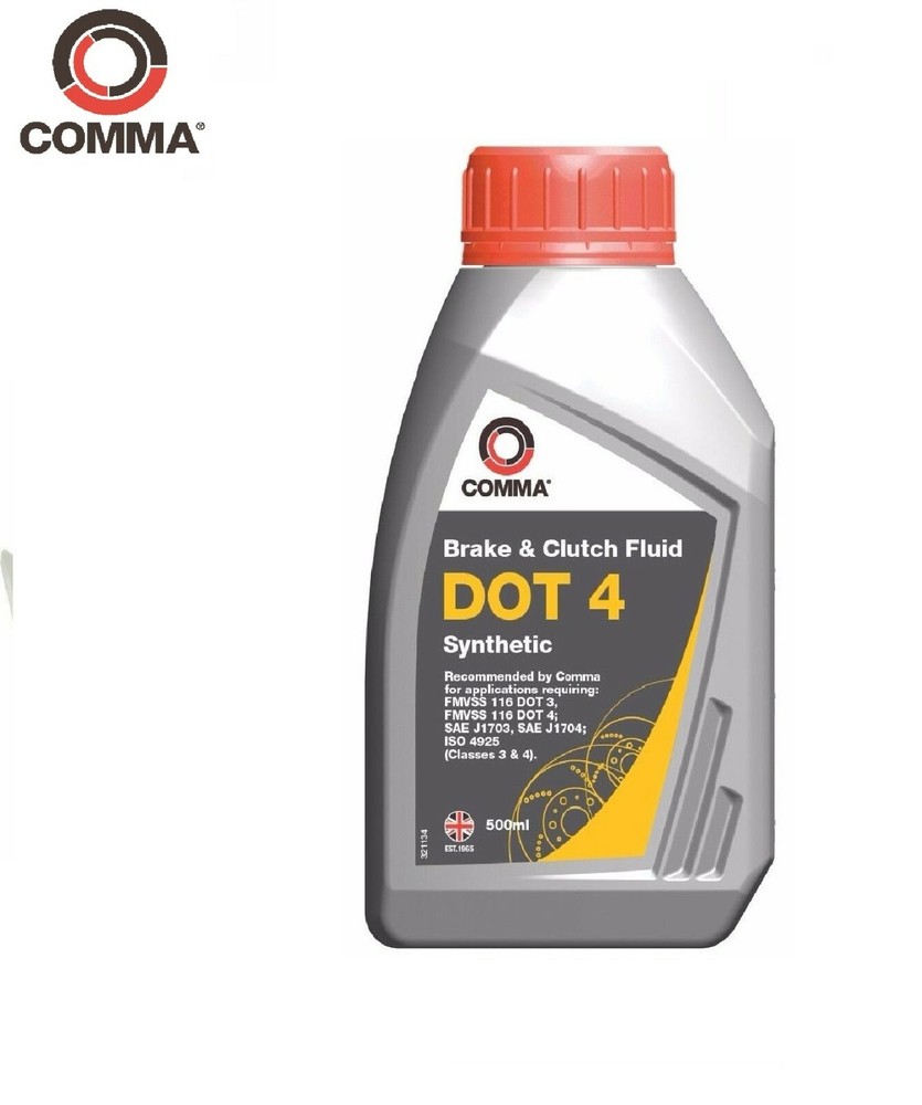 Comma 500ml DOT 4 Synthetic Brake Fluid BF4500M