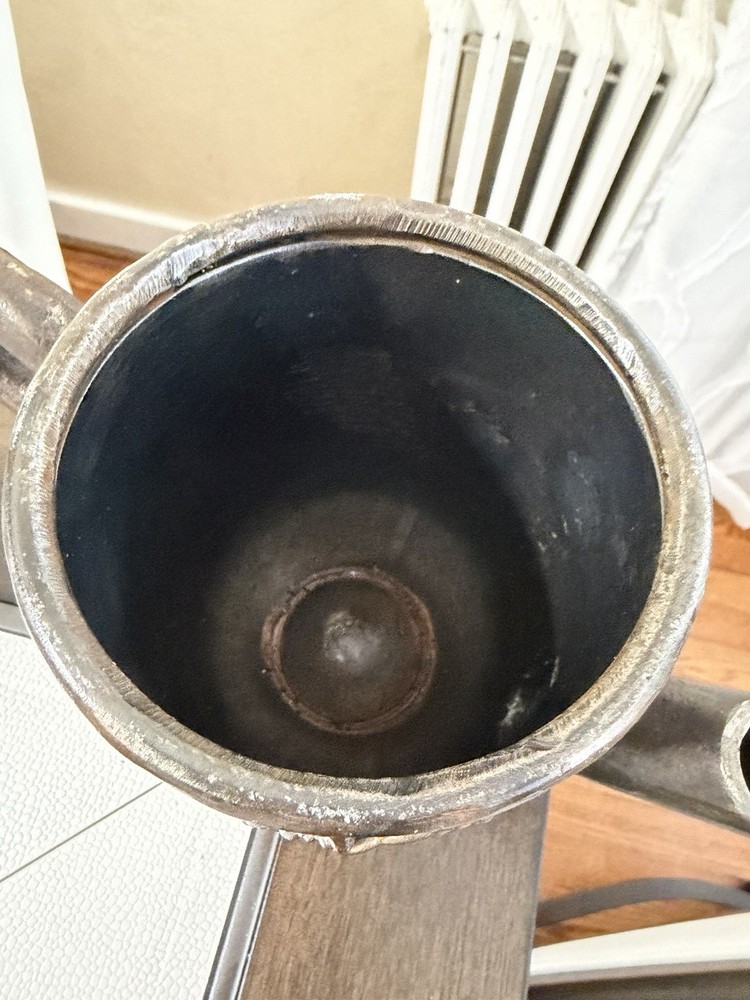 Decorative Metal Pot Cast Iron embossed design