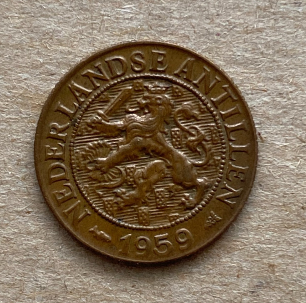 Netherlands Antilles, 1 Cent, 1959, KM#1