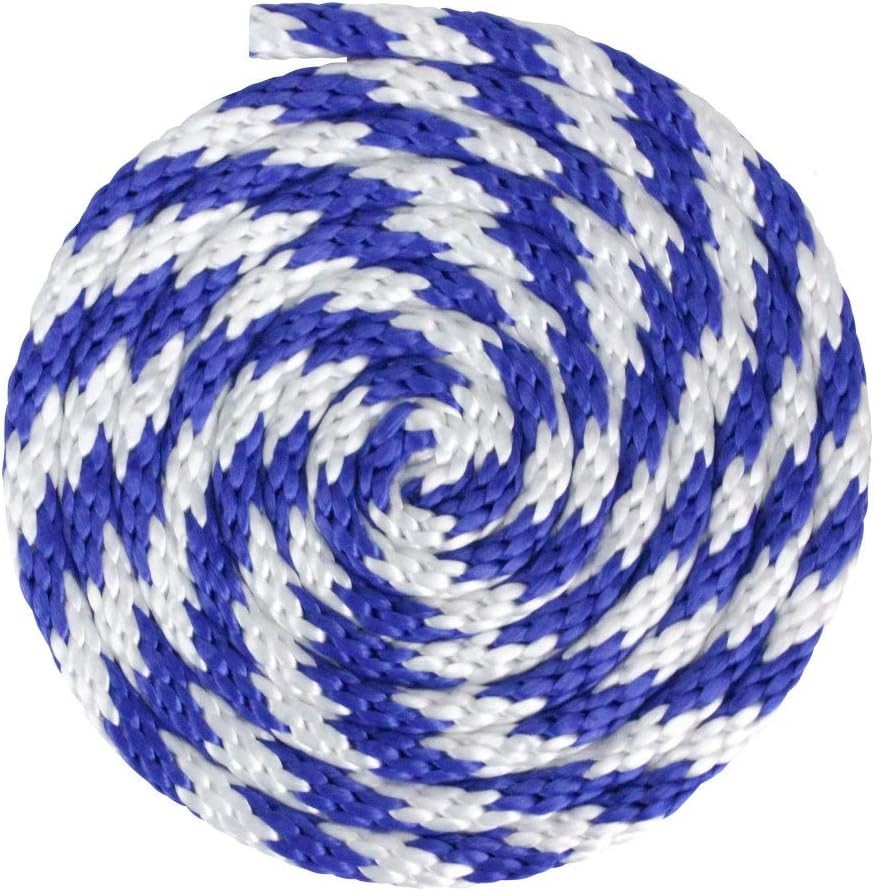 Multi-Use Solid Braid Utility Rope - 1/2" x 100', Blue/White