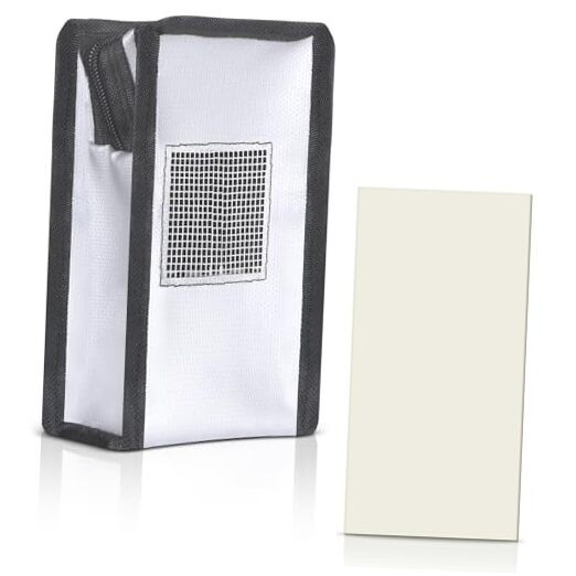 Fire Retardant Lithium Battery Bag Fire Proof with Fire Prevention Stickers,