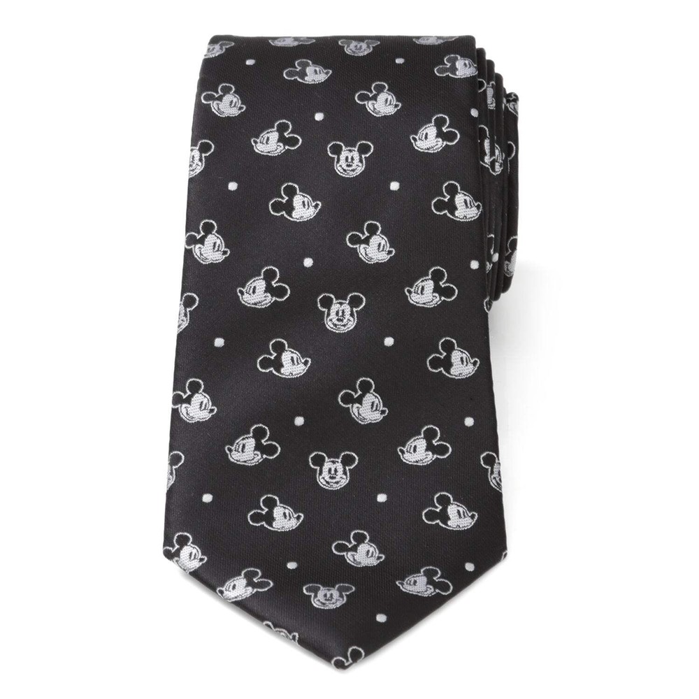 Disney Mickey Mouse Black Dot Men's Tie
