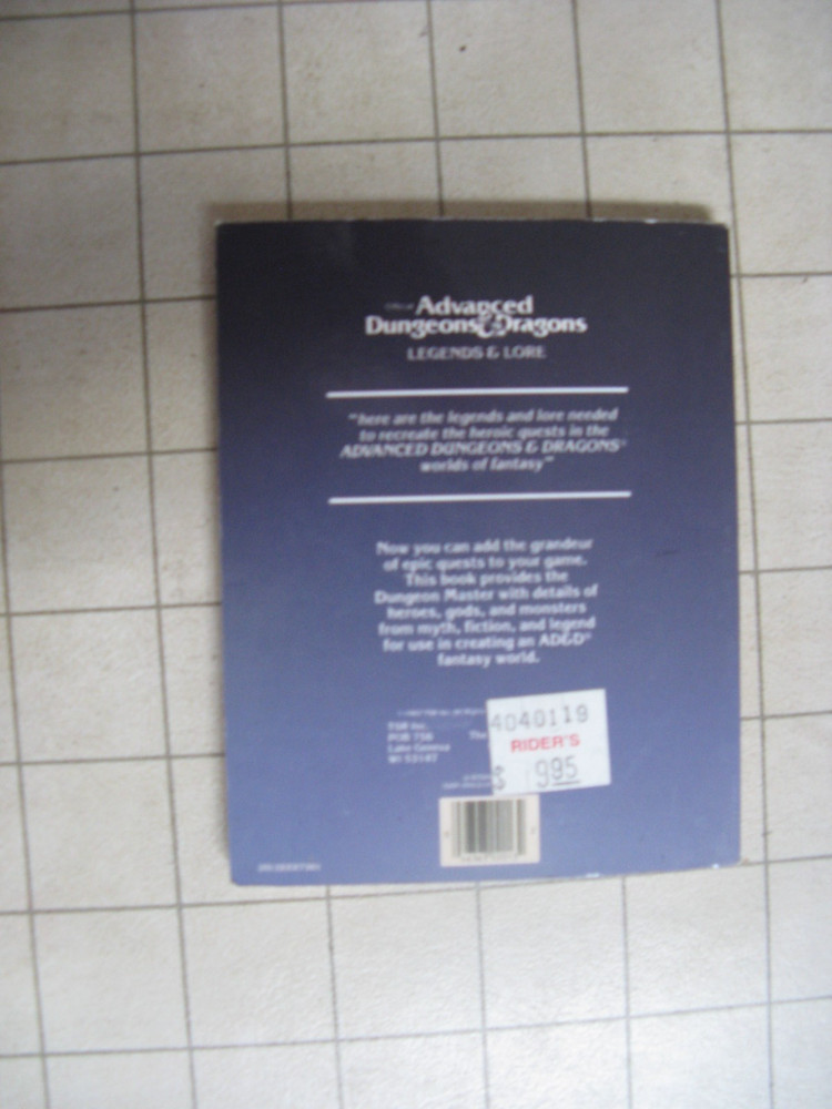 MINI LEGENDS & LORE Limited Edition AD&D Advanced Dungeons & Dragons tsr