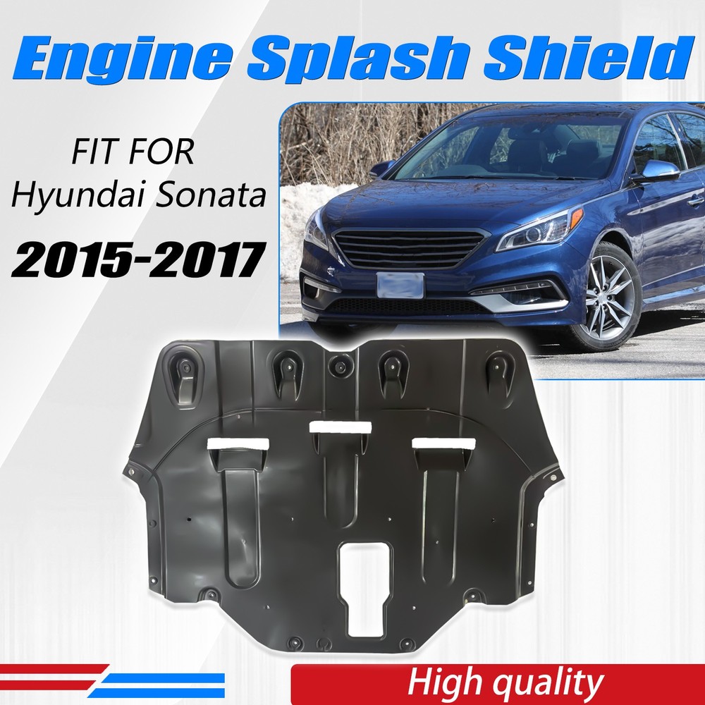 Engine Under Cover Splash Shield Front Support For 2015 2016 2017 Hyundai Sonata