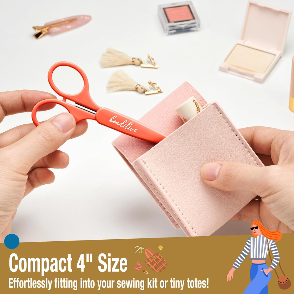 High Precision Detail Scissors Set (2-Pc) Sharp, Fine Tips | Paper Cutting, S...