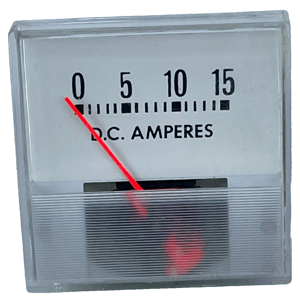 Associated -610197- Ammeter Horizontal 0-15 Amp Range