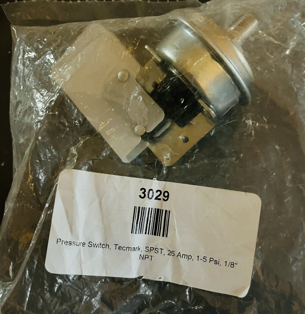 New Tecmark 3029 pressure switch with metal threads