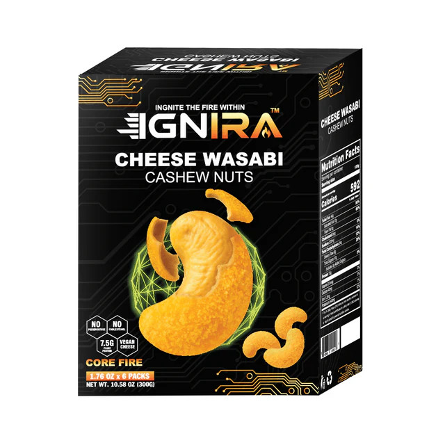 IGNIRA Cashew: Cheese Wasabi Core Fire, 6 Pks