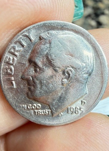 1985D Roosevelt Dime with  DDO & In errors (VF) see Pic's