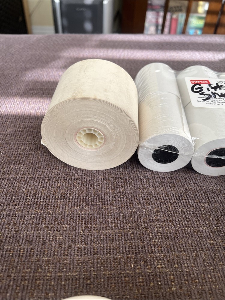 STAPLES thermal POS Rolls 2 1/4" Plus Extra Rolls