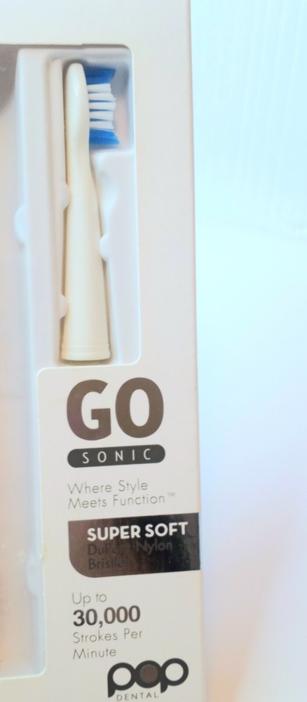 Go Sonic Toothbrush SUPER SOFT Head Replacement POP Dental