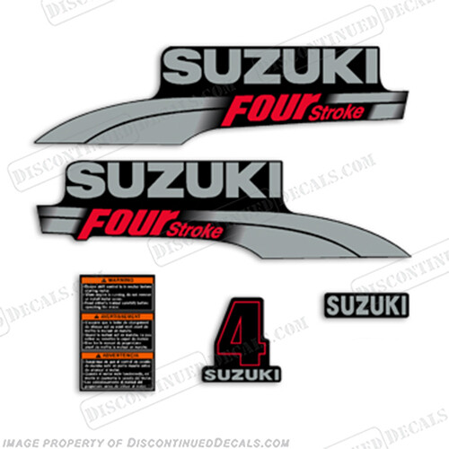 Fits Suzuki 4hp DF4 Decal Kit 2003 - 2009